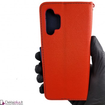 Telone dėklas su skyreliais - raudonas (Samsung A13 4G)